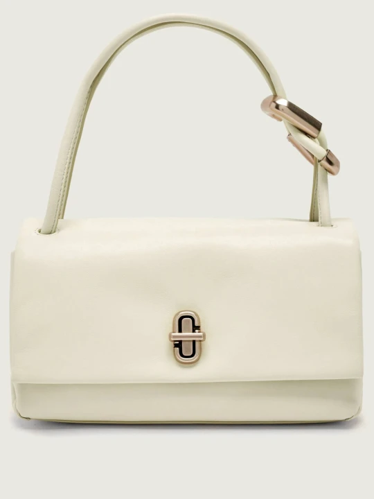 Zdjęcie produktu Marc Jacobs Skórzana torebka na ramię THE MINI DUAL BAG ecru