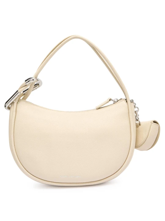 Zdjęcie produktu Marc Jacobs Skórzane hobo + saszetka THE DUAL biały