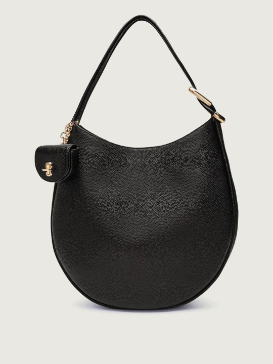 Zdjęcie produktu Marc Jacobs Skórzane hobo + saszetka THE LARGE DUAL czarny