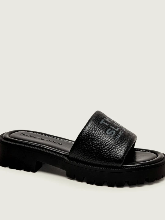 Zdjęcie produktu Marc Jacobs Skórzane klapki THE LUG SOLE SLIDE czarny
