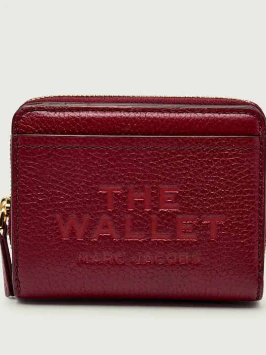 Zdjęcie produktu Marc Jacobs Skórzany portfel THE WALLET bordowy