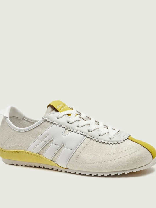 Zdjęcie produktu Marc Jacobs Sneakersy The 400 Bleecker | zamsz | z dodatkiem skóry beżowy