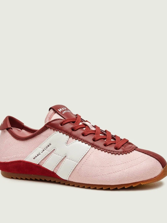 Zdjęcie produktu Marc Jacobs Sneakersy The 400 Bleecker | zamsz | z dodatkiem skóry różowy