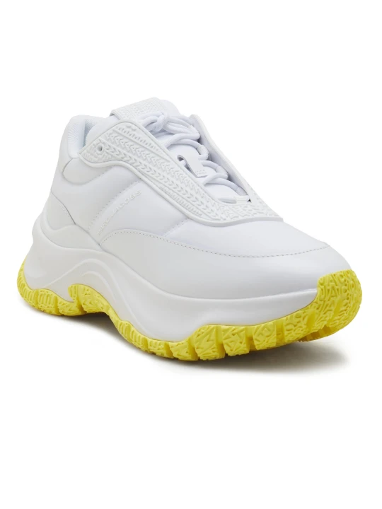 Zdjęcie produktu Marc Jacobs Sneakersy THE RUNNER | z dodatkiem skóry biały