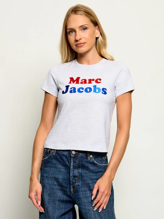 Zdjęcie produktu Marc Jacobs T-shirt Canal St Logo | Slim Fit szary