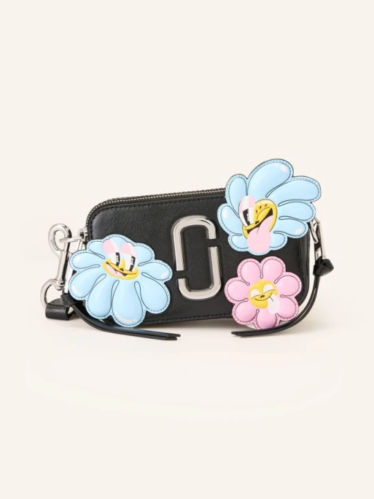 Zdjęcie produktu Marc Jacobs Torba Na Ramię Saffiano The Snapshot Flower Patches schwarz czarny
