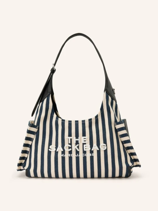 Zdjęcie produktu Marc Jacobs Torba Na Ramię The Stripe Canvas Belted Sack Bag blau