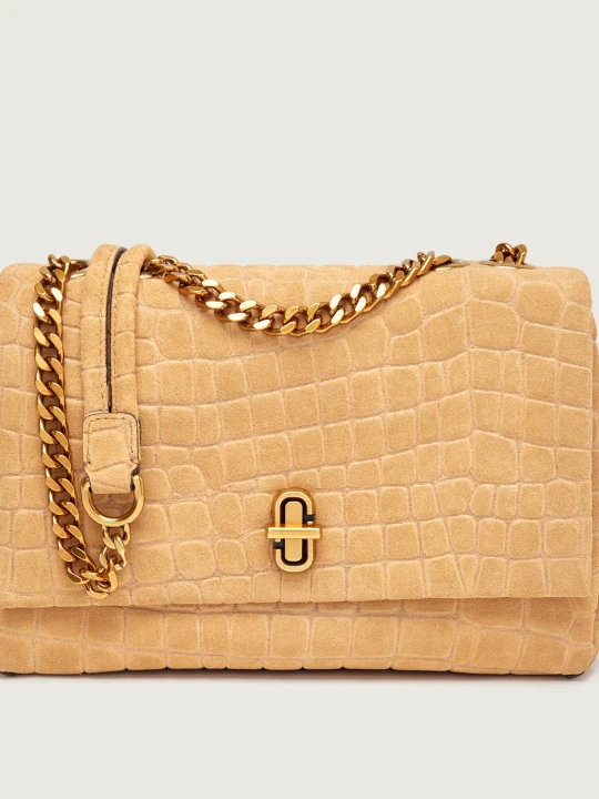 Zdjęcie produktu Marc Jacobs Torebka na ramię THE CROC SLIM DUAL | zamsz beżowy