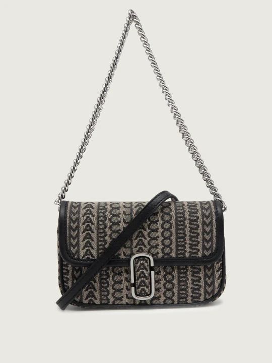 Zdjęcie produktu Marc Jacobs Torebka na ramię THE MONOGRAM J MARC MINI | z dodatkiem skóry szary