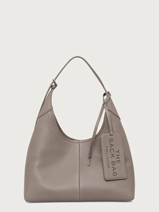 Zdjęcie produktu MARC JACOBS torebka shopper damska skórzana THE BELTED SACK beżowy