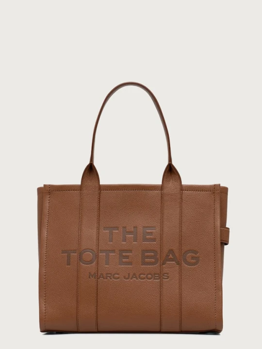Zdjęcie produktu MARC JACOBS torebka shopper damska skórzana THE LARGE TOTE brązowy