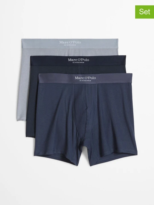 Zdjęcie produktu Marc O´Polo Bodywear Bokserki (3 pary) w kolorze granatowo-błękitnym rozmiar: XXL Marc O'Polo