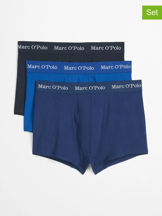 Zdjęcie produktu Marc O´Polo Bodywear Bokserki (3 pary) w kolorze granatowo-niebieskim rozmiar: S Marc O'Polo