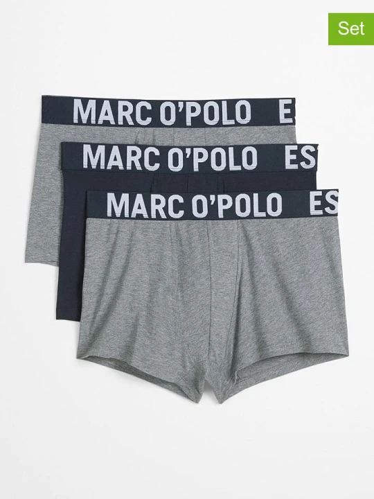 Zdjęcie produktu Marc O´Polo Bodywear Bokserki (3 pary) w kolorze granatowo-szarym rozmiar: S Marc O'Polo