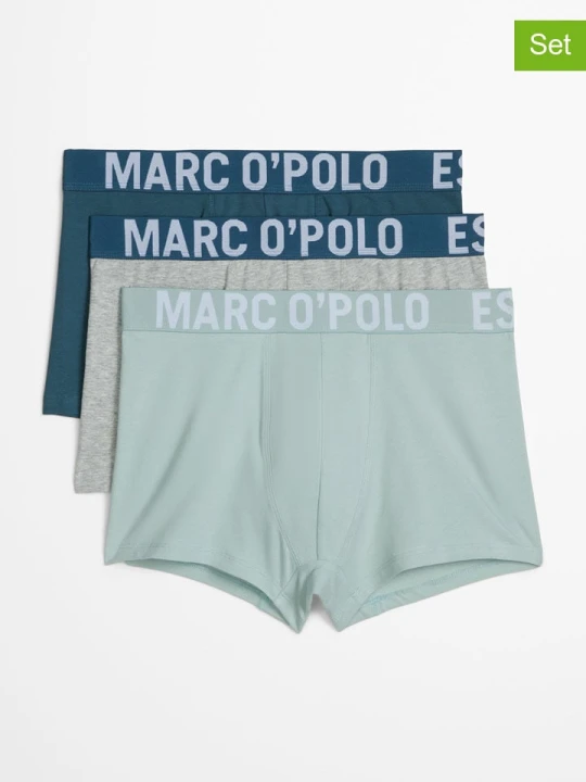 Zdjęcie produktu Marc O´Polo Bodywear Bokserki (3 pary) w kolorze miętowo-szaro-niebieskim rozmiar: XXL Marc O'Polo