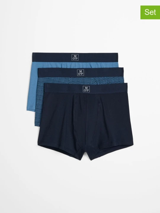 Zdjęcie produktu Marc O´Polo Bodywear Bokserki (3 pary) w kolorze niebiesko-granatowym rozmiar: S Marc O'Polo