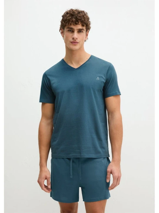 Zdjęcie produktu Marc O´Polo Bodywear Koszulka piżamowa w kolorze niebieskim rozmiar: M Marc O'Polo