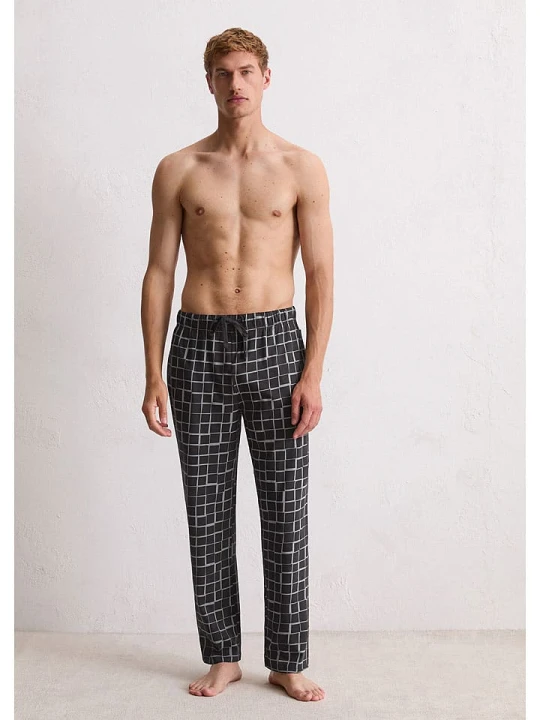 Zdjęcie produktu Marc O´Polo Bodywear Spodnie piżamowe w kolorze czarno-szarym rozmiar: S Marc O'Polo