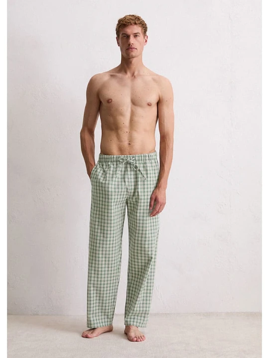 Zdjęcie produktu Marc O´Polo Bodywear Spodnie piżamowe w kolorze kremowo-zielonym rozmiar: XL Marc O'Polo