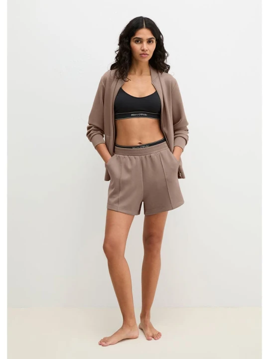 Zdjęcie produktu Marc O´Polo Bodywear Szorty dresowe w kolorze szarobrązowym rozmiar: L Marc O'Polo