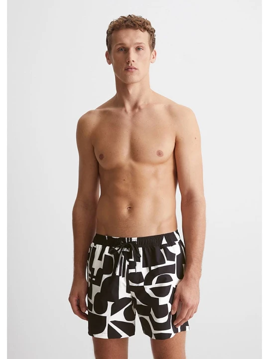Zdjęcie produktu Marc O´Polo Bodywear Szorty kąpielowe w kolorze biało-czarnym rozmiar: M Marc O'Polo