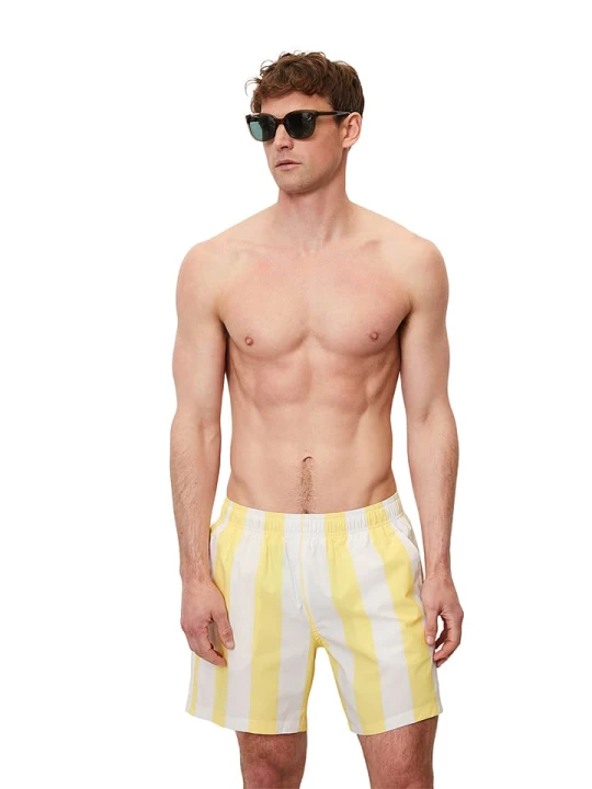 Zdjęcie produktu Marc O´Polo Bodywear Szorty kąpielowe w kolorze biało-żółtym rozmiar: XL Marc O'Polo