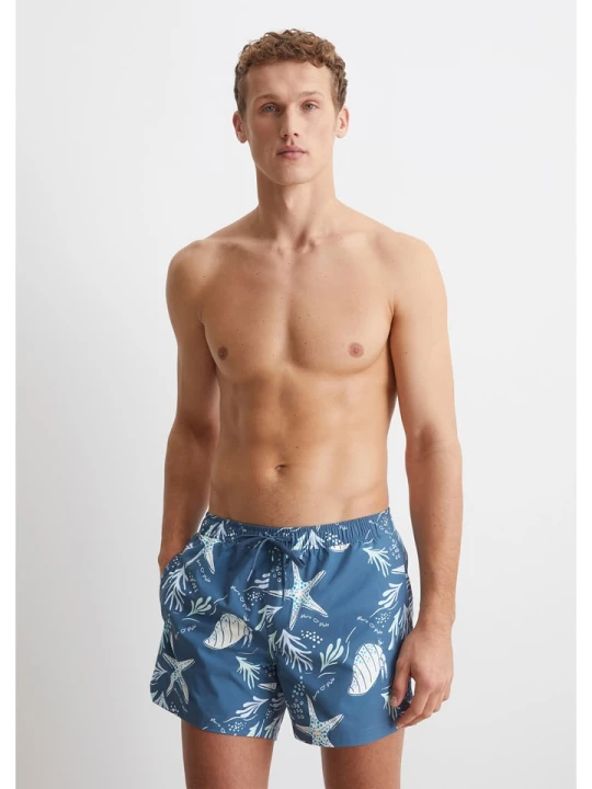 Zdjęcie produktu Marc O´Polo Bodywear Szorty kąpielowe w kolorze niebiesko-białym rozmiar: S Marc O'Polo