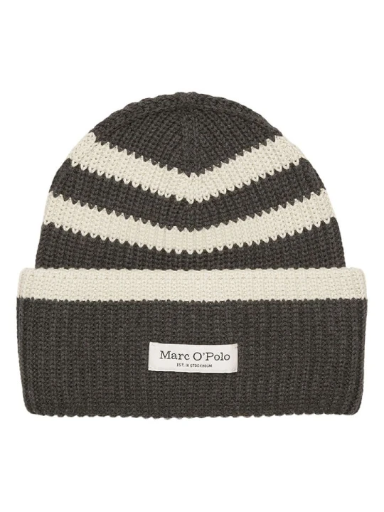 Zdjęcie produktu Marc O´Polo Czapka w kolorze antracytowo-kremowym rozmiar: onesize Marc O'Polo