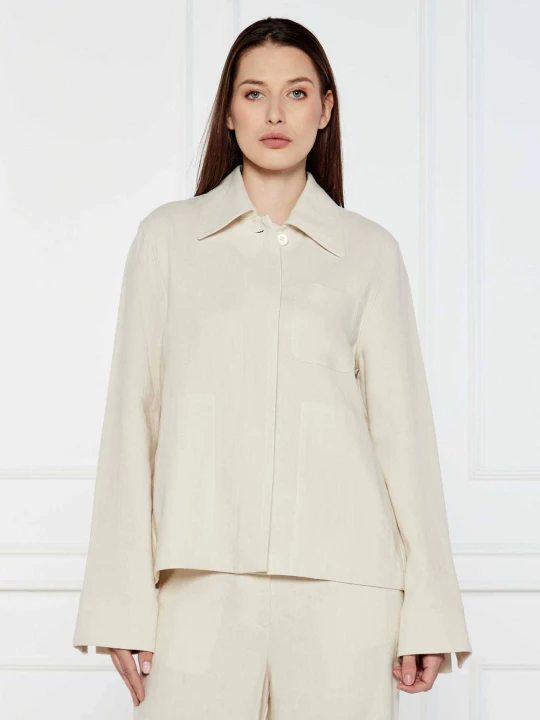 Zdjęcie produktu Marc O' Polo Lniana koszula | Oversize fit beżowy