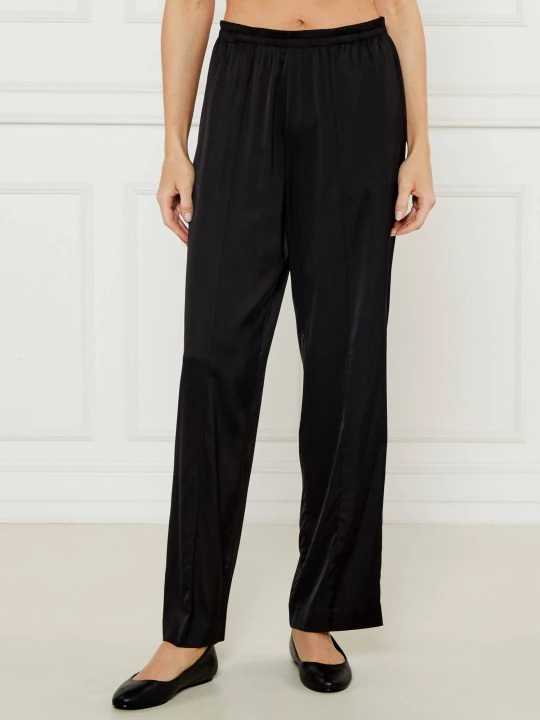 Zdjęcie produktu Marc O' Polo Satynowe spodnie | Relaxed fit czarny