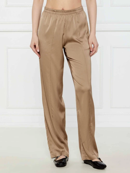 Zdjęcie produktu Marc O' Polo Satynowe spodnie | Relaxed fit beżowy