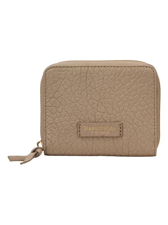Zdjęcie produktu Marc O´Polo Skórzany portfel w kolorze beżowym - 11 x 13 x 3 cm rozmiar: onesize Marc O'Polo