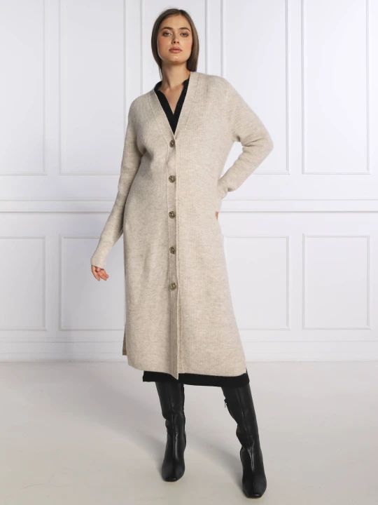 Zdjęcie produktu Marc O' Polo Wełniany kardigan | Relaxed fit beżowy