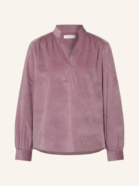 Zdjęcie produktu Marc O'polo Aksamitna Bluzka Koszulowa rosa BRUDNY RÓŻ