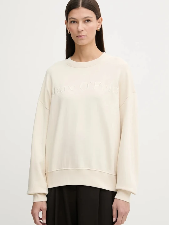 Zdjęcie produktu Marc O'Polo bluza bawełniana beżowy