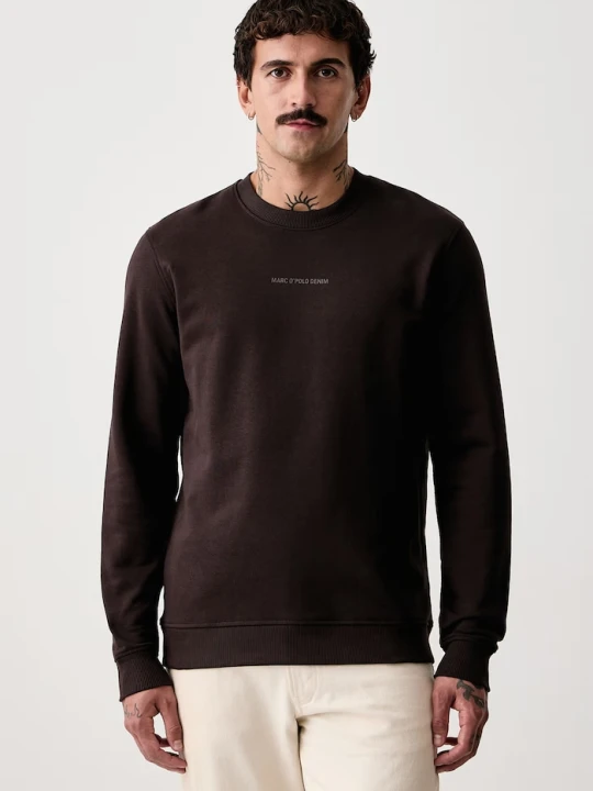 Zdjęcie produktu Marc O'Polo bluza męska bawełniana brązowy