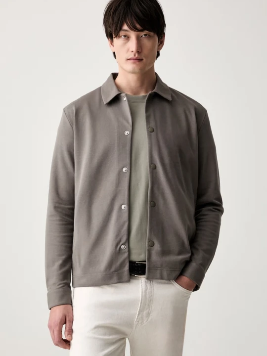 Zdjęcie produktu Marc O'Polo bluza rozpinana męska z bawełną szary