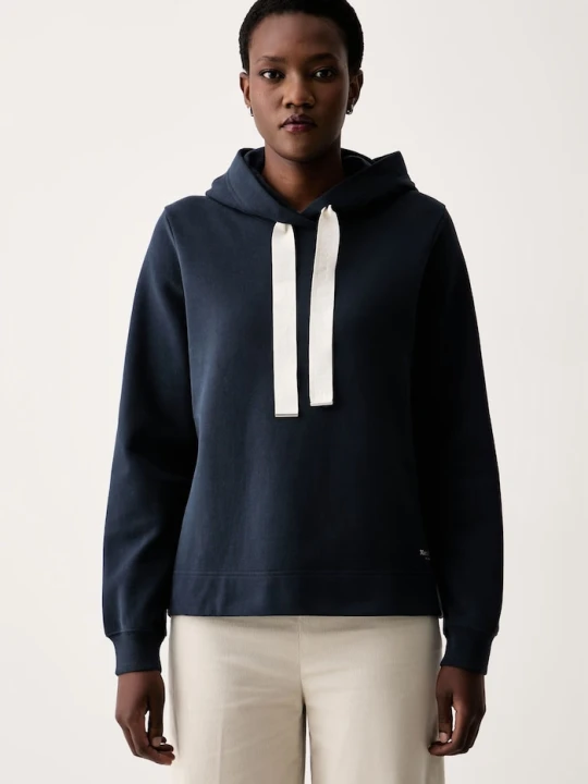 Zdjęcie produktu Marc O'Polo bluza z kapturem damska bawełniana granatowy