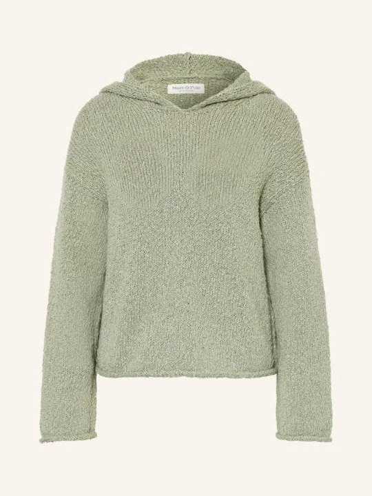 Zdjęcie produktu Marc O'polo Bluza Z Kapturem Z Dzianiny gruen JASNOZIELONY