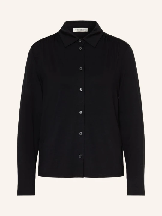 Zdjęcie produktu Marc O'polo Bluzka Koszulowa Z Dżerseju schwarz CZARNY