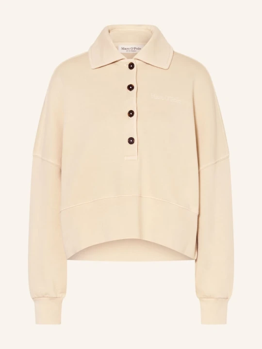 Zdjęcie produktu Marc O'polo Bluzka Polo Z Dzianiny Dresowej beige