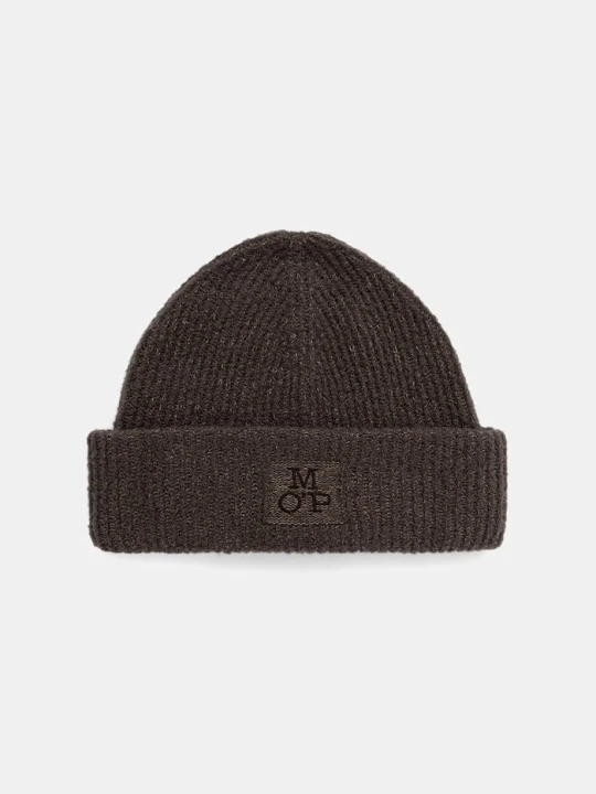 Zdjęcie produktu Marc O'Polo czapka beanie męska z dodatkiem wełny szary