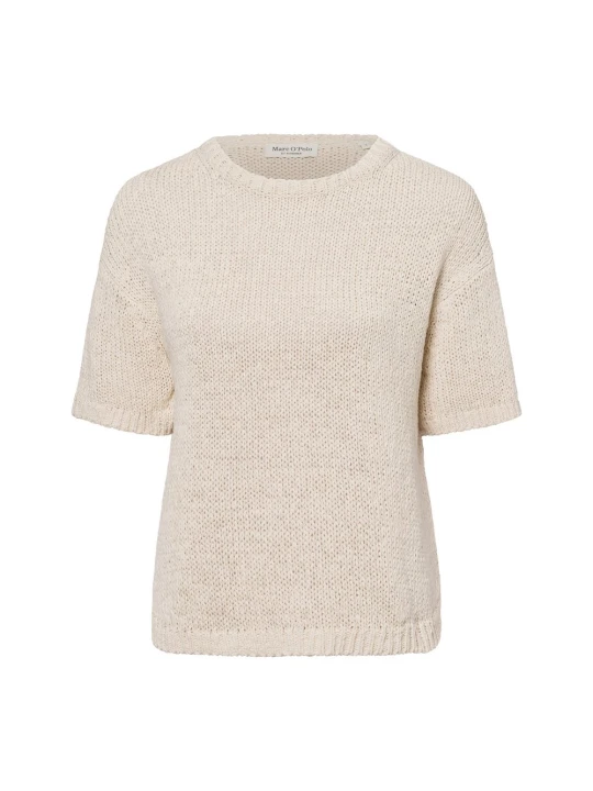 Zdjęcie produktu Marc O'Polo sweter z dzianiny z krótkim rękawem Kobiety beżowy
