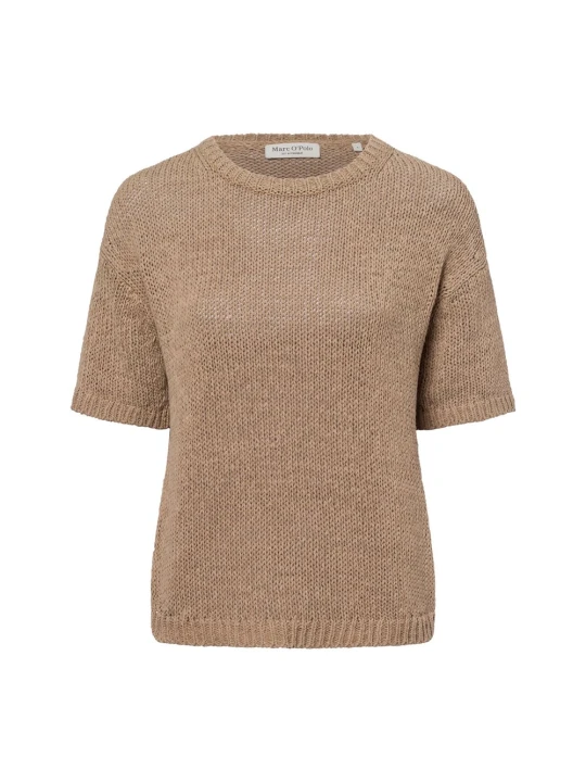 Zdjęcie produktu Marc O'Polo sweter z dzianiny z krótkim rękawem Kobiety brązowy