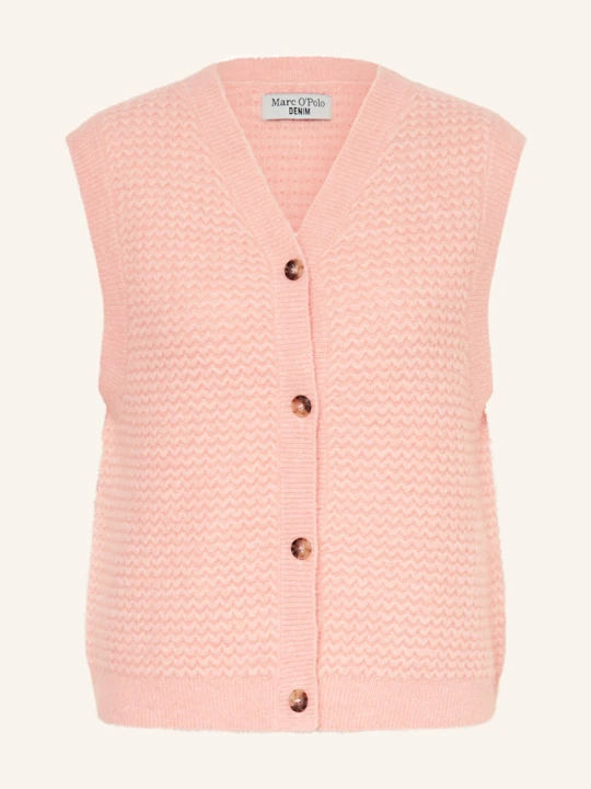 Zdjęcie produktu Marc O'polo Denim Bezrękawnik Z Dodatkiem Alpaki rosa ŁOSOSIOWY