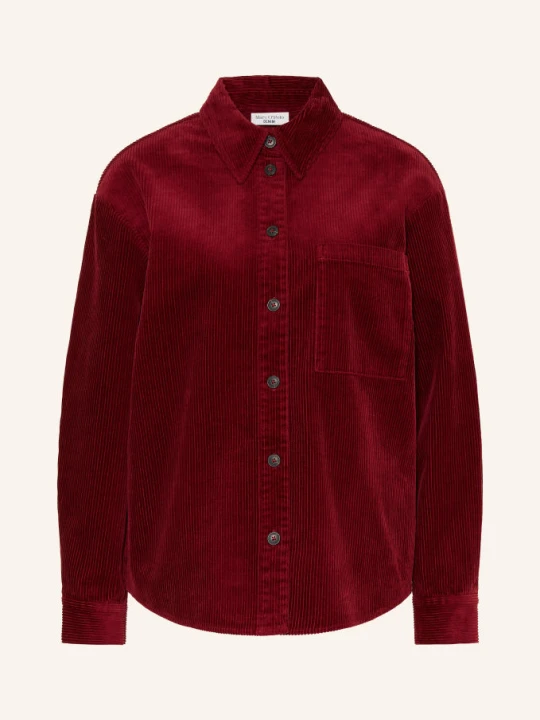 Zdjęcie produktu Marc O'polo Denim Bluzka Koszulowa Z Sztruksu rot CIEMNOCZERWONY
