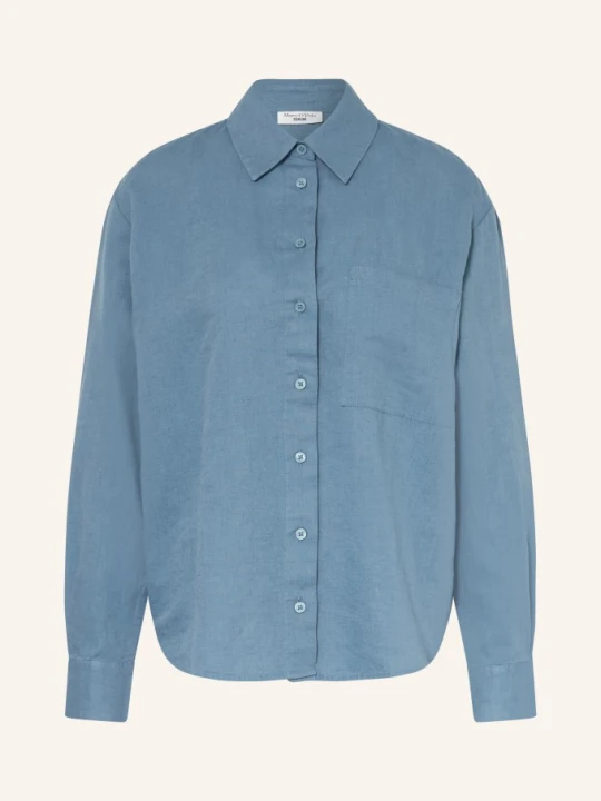 Zdjęcie produktu Marc O'polo Denim Bluzka Z Lnu blau NIEBIESKI