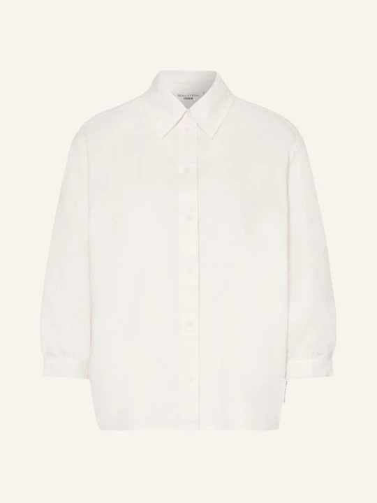 Zdjęcie produktu Marc O'polo Denim Bluzka Z Lnu Z Rękawami 3/4 weiss BIAŁY