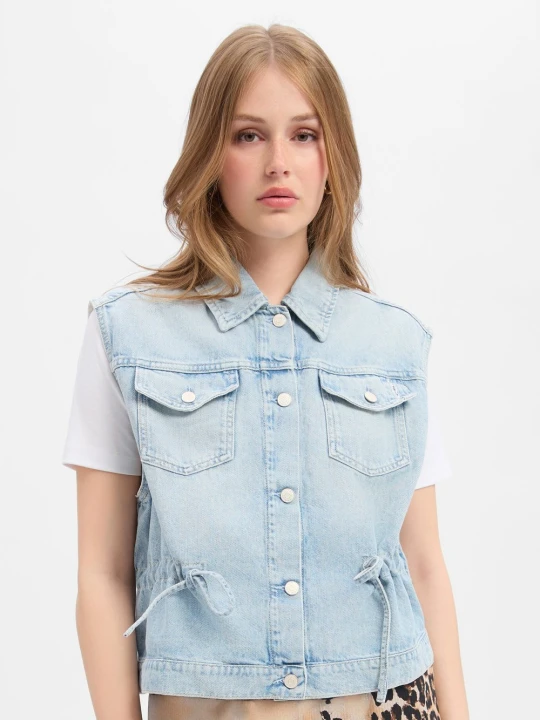Zdjęcie produktu Marc O'Polo Denim kamizelka dżinsowa Kobiety Bawełna (100%) niebieski