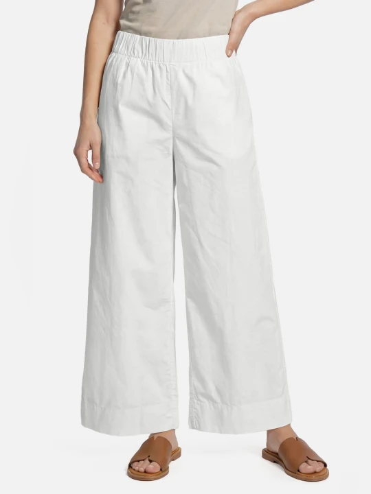 Zdjęcie produktu Marc O'Polo Denim spodnie o szerokim kroju Kobiety Bawełna (100%) biały